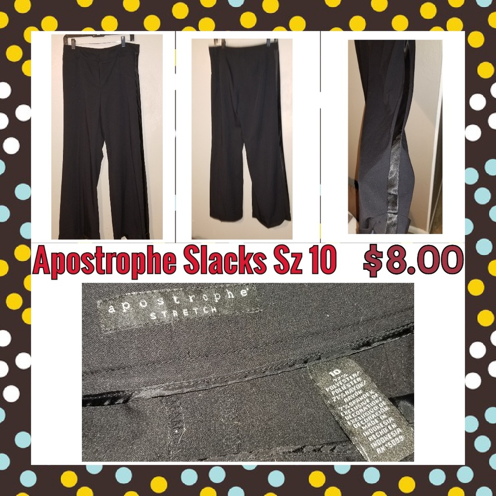 Black slacks